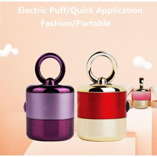 Auto Vibration Foundation Puff Hygienic Refillable Sponge Electric Makeup Wet And Dry Use Foundation Applying lTools