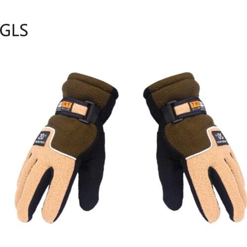 Wear-resistant Fishing Accessories Full Finger Outdoor Fluff To Keep Warm In Winter Carp Non-slip Fishing Gloves 2021New