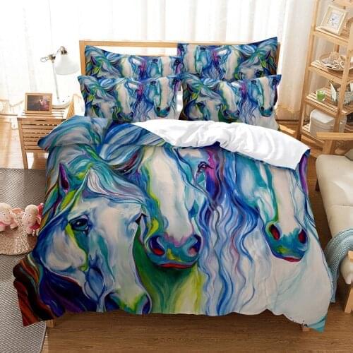 Bedding set duvet cover set 3d bedding digital printing bed linen queen size bedding set fashion design