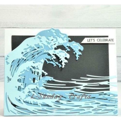 L-Sanday Crafts Die Cuts Wave Metal Cutting Dies Scrapbooking Embossing Paper Card Making Crafts