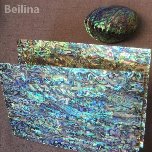 1lot(5pcs)0.5mm New Zealand paua abalone shell laminate sheet for carved materiad and wood inlay home Crafts decoration