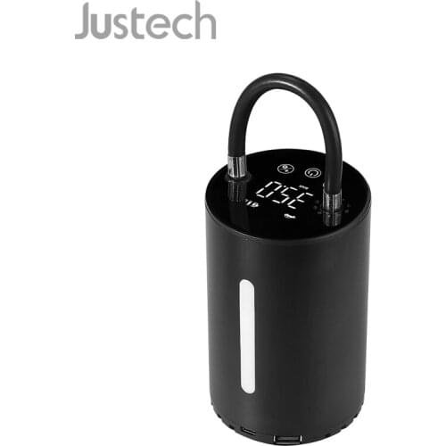 Justech Automatic Air Inflator 150PSI Portable Tire Inflator Pressure Gauge With LCD Touch Screen Air Compressor For Car Bicycle