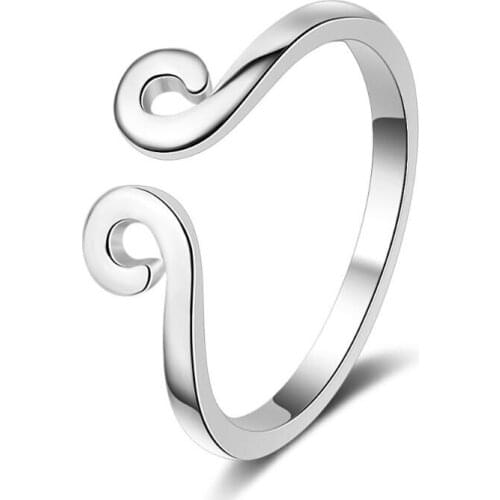 Fashion Personality Simple Geometric Tightening Opening Rings For Women Jewelry Party Gift SAR80