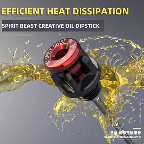 Motorcycle Oil Rruler Decorative Creative Screw Cover Accessories Modified Scooter Oil Gauge Bike Oil Dipstick Moto Thermometer