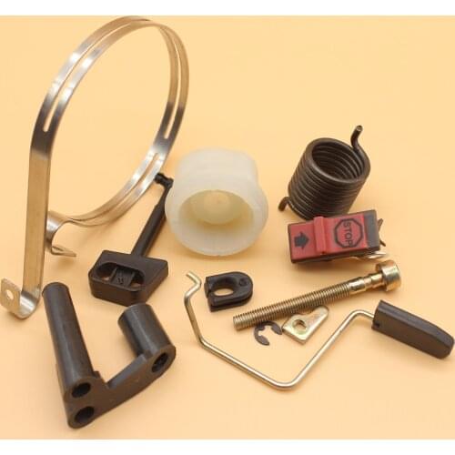 Brake Band Chain Tensioner Starter Spring Hub Throttle Rod Kit For Husqvarna 142 141 136 137 Chainsaws Spare Parts