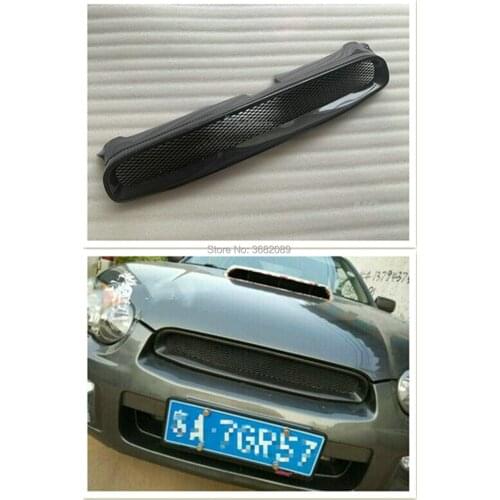 Real Carbon Fiber Grille Grilles Front Mesh Bumper Upper Vent For Subaru Impreza WRX STI Wagon STI GD, GG Version 8TH 2004-2005