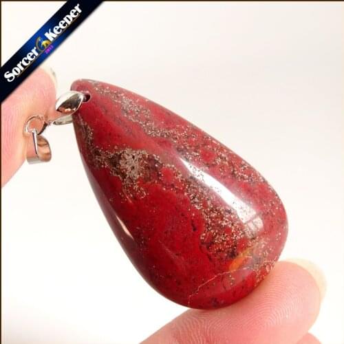 Natural Stone Red River Stone Bijoux Vintage Diy Beads Pendant Costume Jewellery Women Mens Charm Necklace with Gift Box YS558