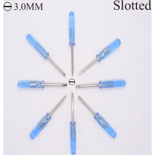Wholesale 10PC/set 3.0MM screwdriver head Phillips and slotted screwdriver repairing disassemble tool for mobile phone
