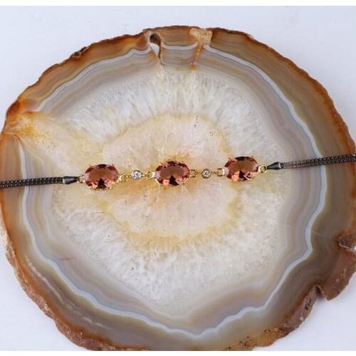 Oval Zultanite Silver Bracelet for Women , Art Deco Silver Wristband, Color Changing Zultanite Art Deco Silver Gold Plated