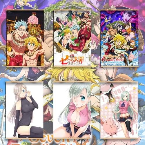 The Seven Deadly Sins Nanatsu No Taizai Meliodas X Elizabeth Anime Posters Canvas Painting Wall Decor Wall Art Picture Home Deco