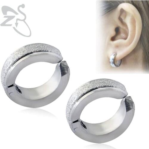 2018 Hoop Earrings For Women Venta Caliente Hinged High Polish Ear Fake Piercing Round Earring Surgical Steel Ear Aros Jewelry
