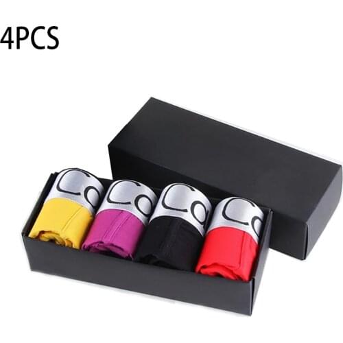 4Pcs/Lot Mens Panties Men Modal Boxer Breathable Underwear Men Soft Multicolor Boxer Homme Boxershorts Male Boxers Underpants