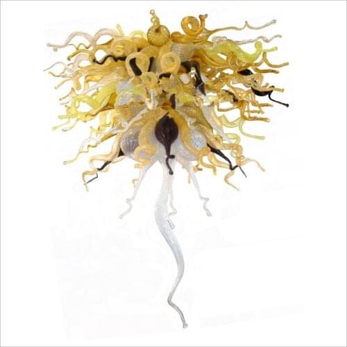 Bright Colorful Modern Pendant Lamps Multi Color Blown Glass Chandelier Lighting Urban Ceiling Chandelier