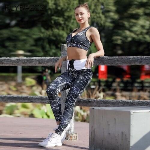 Female Sport Suit Women Fitness Clothing Sport Wear Yoga Set Gym Jogging Suits Sportswear Running Leggings Women Two Piece Sets