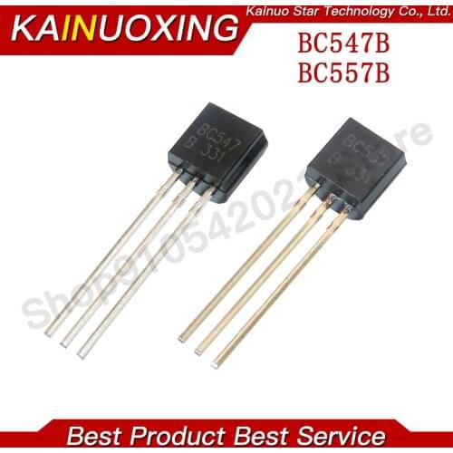 100pair=200pcs BC547 BC557 TO92 BC547B BC557B NPN PNP TO-92 IC