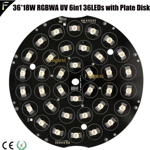 36LED Disk Plate 36x18 6in1 RGBWAUV 36x18w LED Wash Moving Head Light Spare Part 3618w 36V Plate Replacing Board for Party Stage