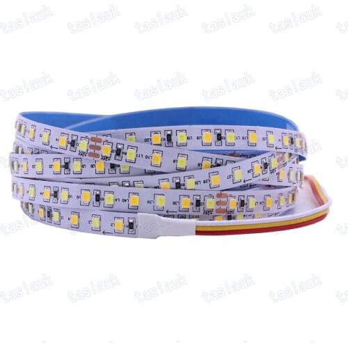 5M IP20 Not waterproof 2835/3528SMD 120Led/m CCT Led Strip,White/Warm White Adjustable Led Light DC12V