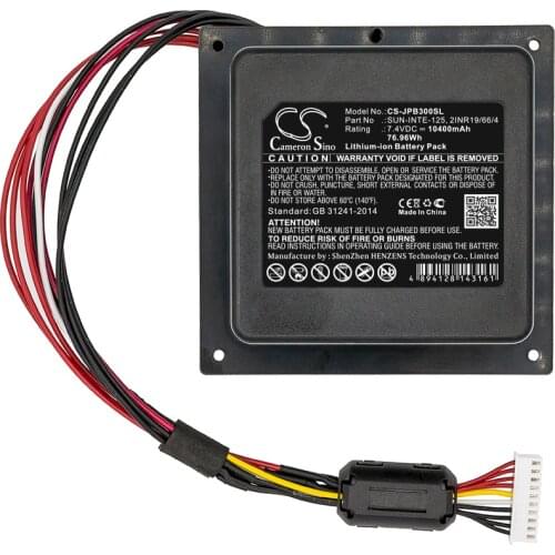 Cameron Sino Battery for JBL PartyBox 300 JBLPARTYBOX300CN.fits JBL 2INR19/66/4 SUN-INTE-125 battery.JBL battery.10400mAh