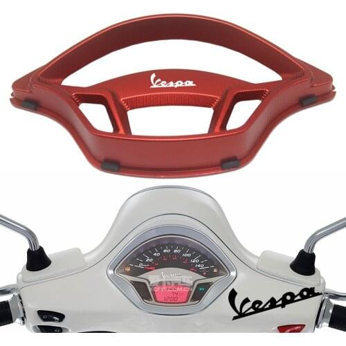 Motorcycle CNC Aluminum Speedometer Protector Frame Cover Instrument Meter Sunshield Bracket for VESPA GTS 250 300 Accessories