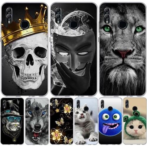For Huawei P Smart 2019 Case Soft Silicone Soft TPU Back Covers POT-LX1 POT-LX3 Case Covers for Huawei Honor 10 Lite Case Coque
