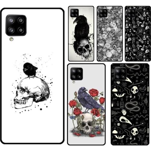 Raven Skull Case For Samsung A12 A32 A42 A52 A72 A71 A51 A41 A31 A11 A70 A50 A40 A30S A02S A20e A21S