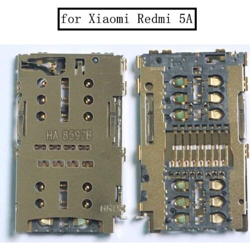For Xiaomi Redmi 5A Card Reader SIM Card Slot Reader Connector Socket Holder Tray Replacement Repair Spare Parts Redmi 5A