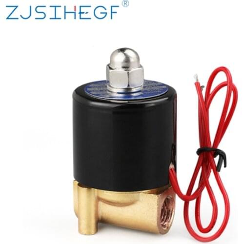 1/4" 3/8" 1/2" 3/4" 1" DN8/10/15/20/25/50 Electric Closed Solenoid Valve Normally Pneumatic for Water Oil Air 12V 24V 220V 110V