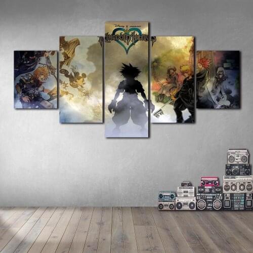 King Heart Canvas Paintings on The Wall Art Posters and Prints Nordic Decorative Picture for Living Room No Frame