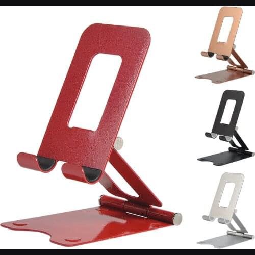 Portable Foldable Metal Phone Holder Adjustable Alloy Tablet Stand for IPhone IPad Desk Desktop Support Bracket