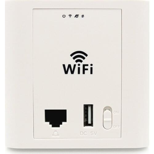 Mini WiFi Extender in Wall Mount Access Point Wireless Wi-Fi AP Router with Standard POE Support RJ45 WAN LAN USB
