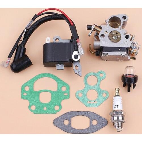Carburetor Ignition Coil Module Magneto Kit Fit Husqvarna 240 236 235 Chainsaw Parts Zama C1T-W33 Carb OEM 545199901 586936202