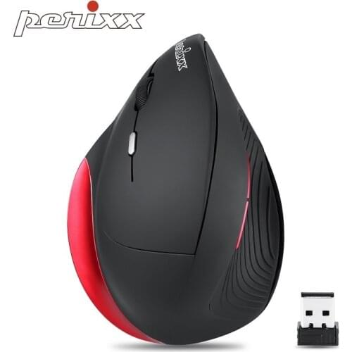 German PERIMICE-518(Wired)/718 2.4GHz USB Wireless Left Handed Ergonomic Vertical Mouse Computer Notebook Mouse