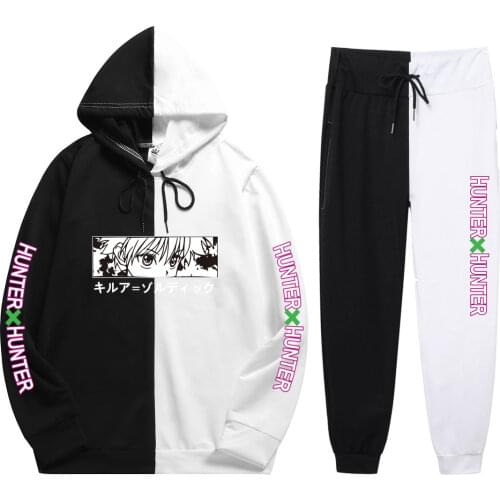 New 2021 Anime HUNTER X HUNTER Hoodie Pants Casual Men Women Tracksuits Casual Jogging Suits Harajuku