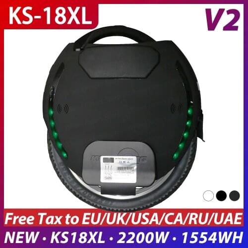Orignal KS-18XL KS-18L 1554wh ks8xl monowheel électrique plus one wheel electric unicycle 2200W motor 50km/h bluetooth