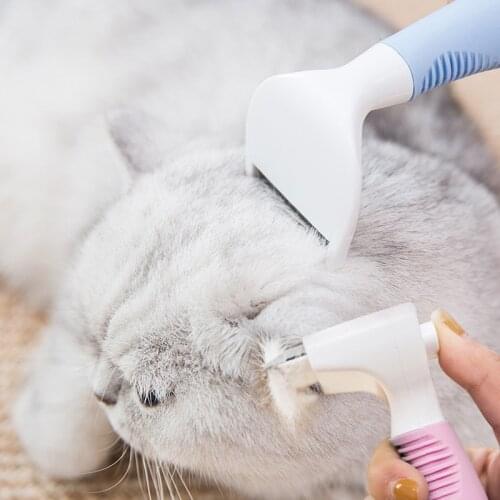 Cat Comb Brush Grooming and Care Pet Dog Hair Removal Cleaner Cat Accessories Supplies Goods for Cats D5043