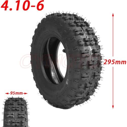 Tire 4.10-6 Tire Inner Tube Outer Tire Suitable For Atv Go Kart Mini Quad 47cc 49cc Snow Motorcycle Tire