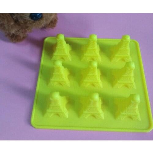 Silica gel cake moldn creative Effie tower pudding mould soap mould candle mold