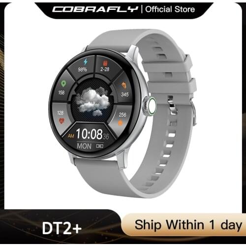 COBRAFLY DT2+ Smart Watch 1.19inch Round Screen BT Call Long Standby Watches Heart Rate Monitor Fitnees Tracker Suit IOS&Android