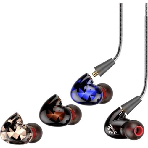 TENNMAK TRIO 3 Parts Detachable Dual Drivers Sport Earhook MMCX In Ear Earphones Earset Headphones with Microphone & Remote