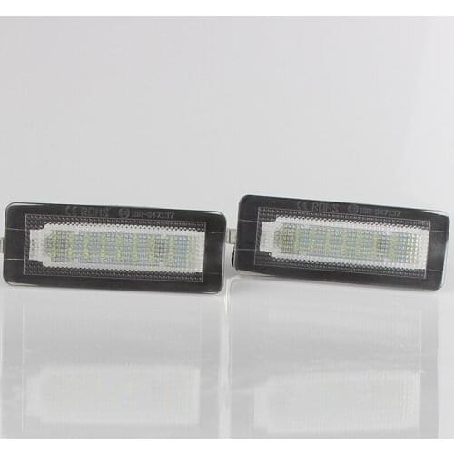 LED CANBUS No Error License Plate Light Base bulb for Benz Smart for Two Coupe Convertible 450 451 Number Plate lamp