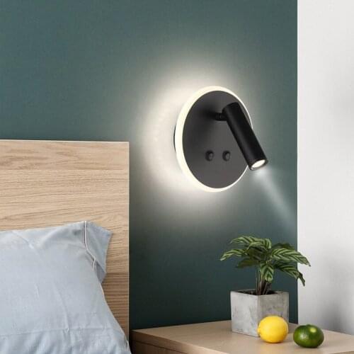 Victory Nordic Bedroom Led Bedside Wall Lamps With Art Living Room Corridor Led Indoor Lighting Sconce Wall Lights