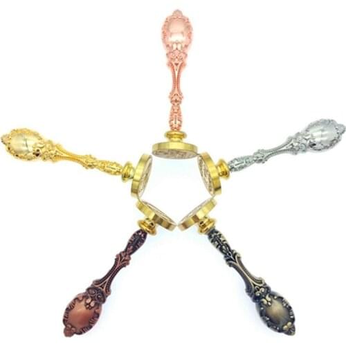 Vintage Peacock metal Wax sealing stamp, Only metal Handle, league DIY gift ancient seal stamp 5 color High quality