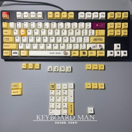XDA Profile PBT Keycaps Dyesub Printings 84 68 87 64 108 Mechanical keyboard layout 125 keycap kit
