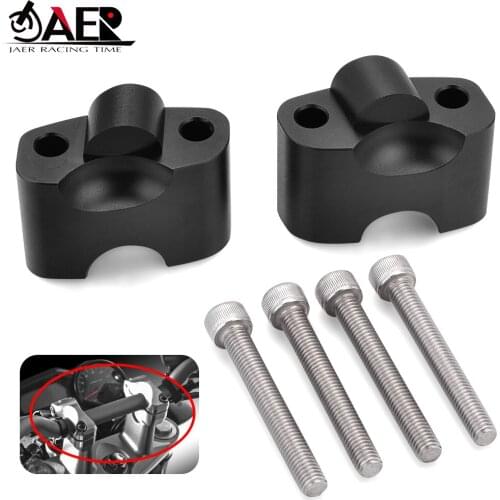 JAER Motorcycle Clamp Riser Handlebar Motorbike Handle Bar Adapter For DUCATI 696 796 795 1100