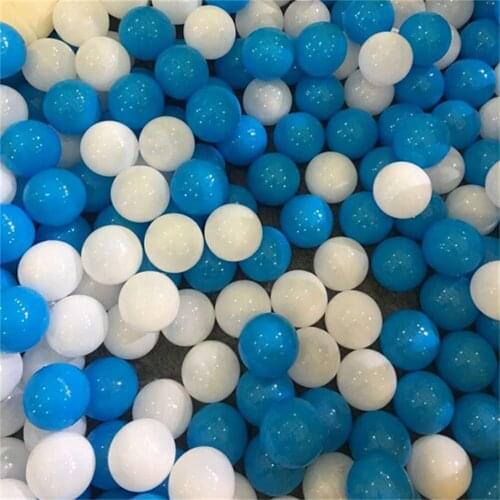 10 Pcs/lot Eco-Friendly White And Blue Soft Plastic Ocean Ball Funny Baby Kid Water Pool Ocean Wave Ball Diameter 7cm