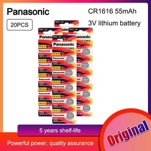 20Pcs/lot Panasonic CR1616 DL1616 ECR1616 LM1616 1616 3V Lithium Batteries Cell Button Coin Battery For Motherboard Watch