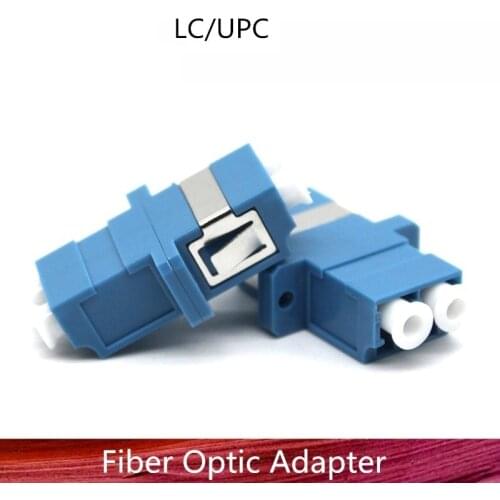 50/100/200PCS LC-LC DX SM Fiber Adapter Connector Duplex LC UPC Flange Connector FTTH Fiber Optic Adapter
