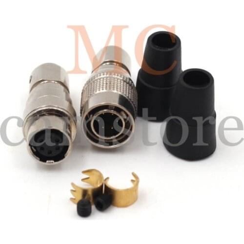 6 pin plug socket for hirose 6pin connector HR10A-7P-6P HR10A-7J-6S, 6 pins automotive electrical solder wire connectors