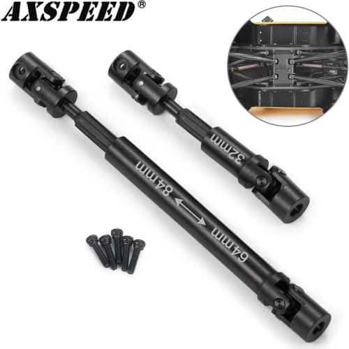 AXSPEED 1/24 Drive Shaft Steel Front Rear Center Transmission Shaft for Axial SCX24 AXI90081 RC Crawler Car Upgrade Accessories