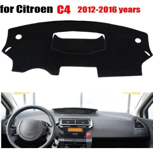Car dashboard covers mat for Citroen new C4 2012-2016 Left hand drive dashmat pad dash covers Instrument platform accessories